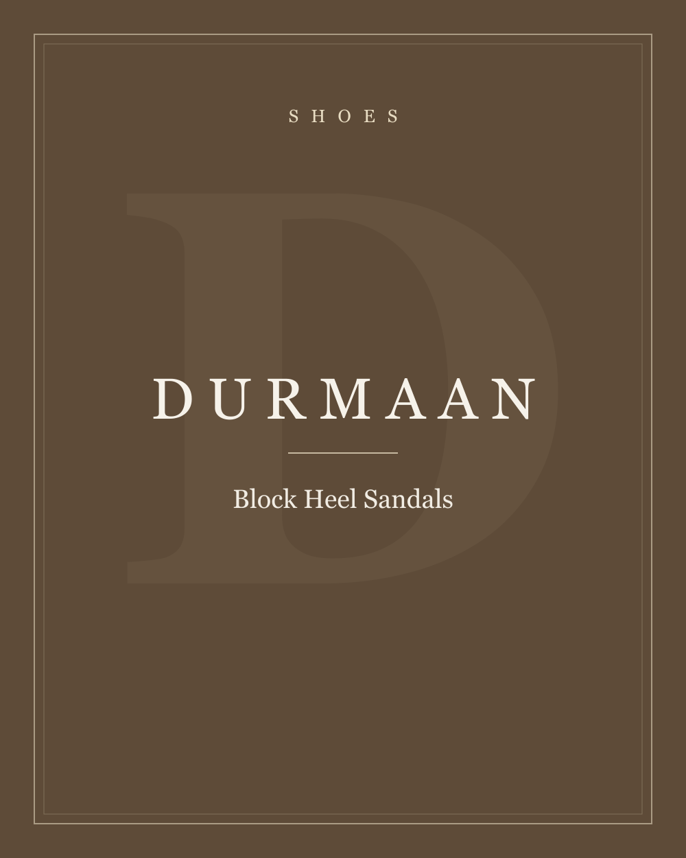 Block Heel Sandals — Shoes