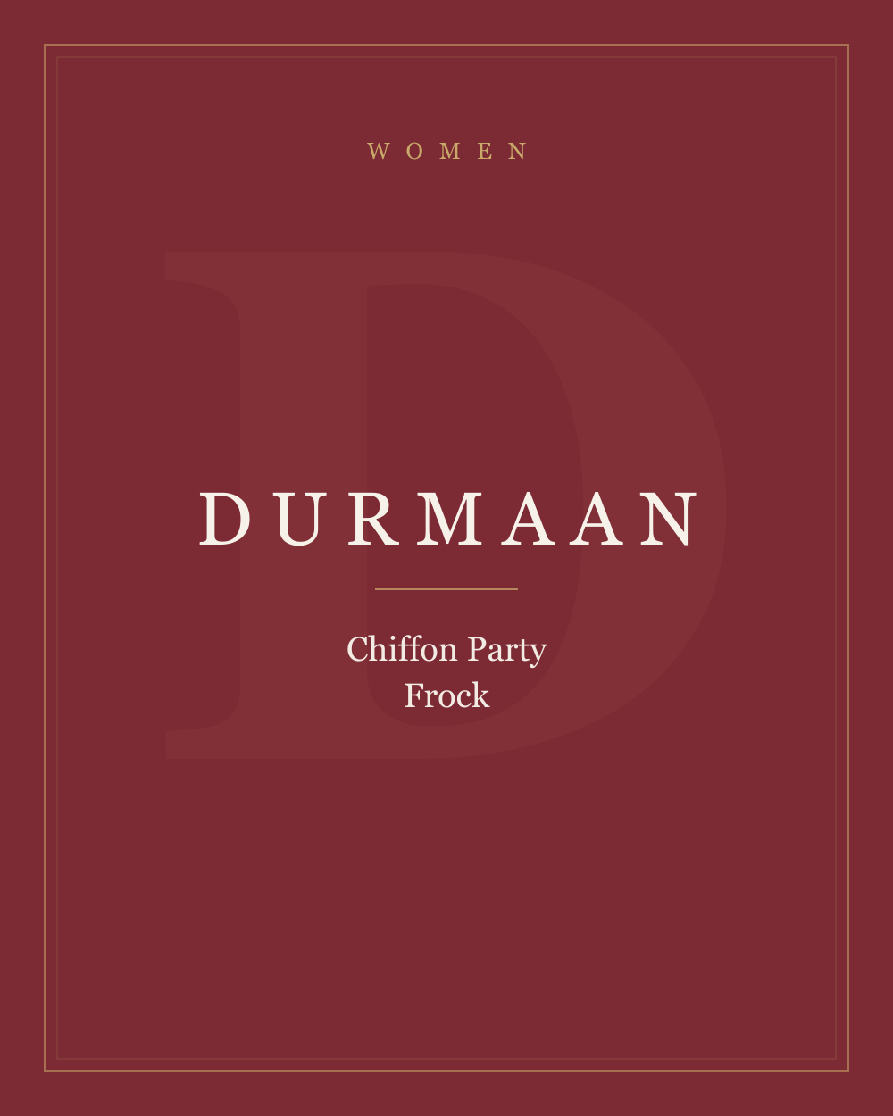 Chiffon Party Frock — Women