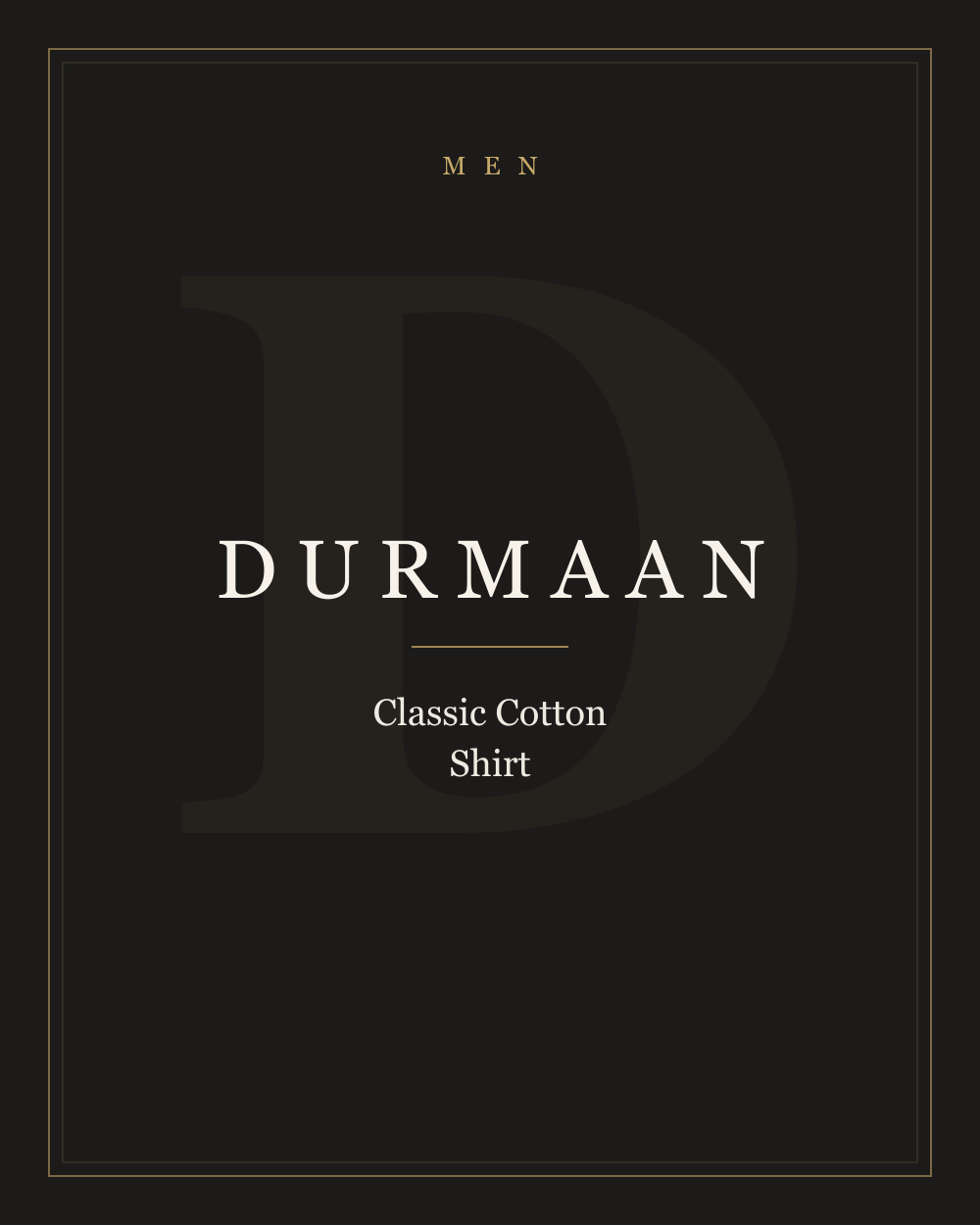 Classic Cotton Shirt — Men