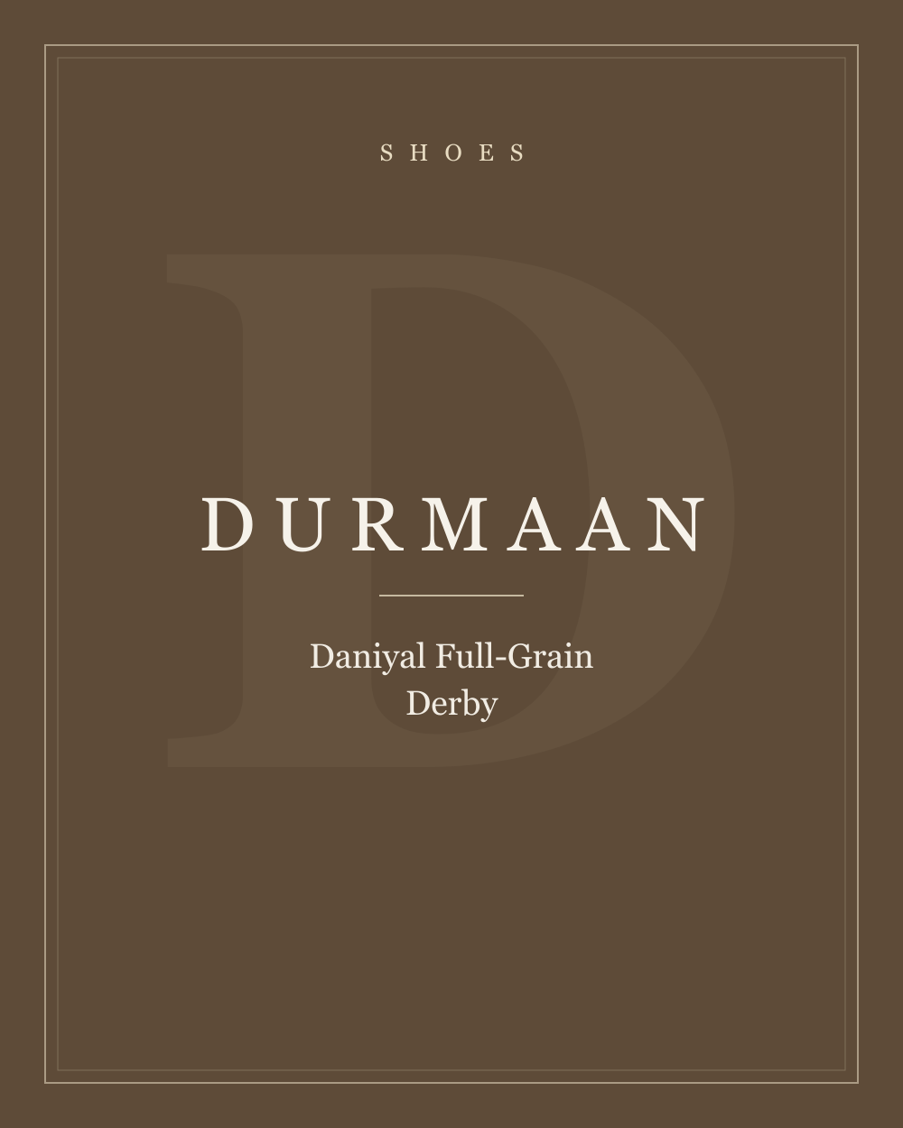Daniyal Full-Grain Derby — Shoes