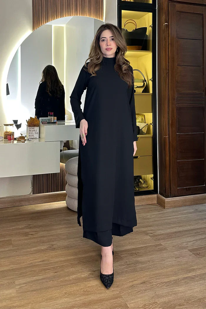 Smart Black Gem Co-Ord (2PC)