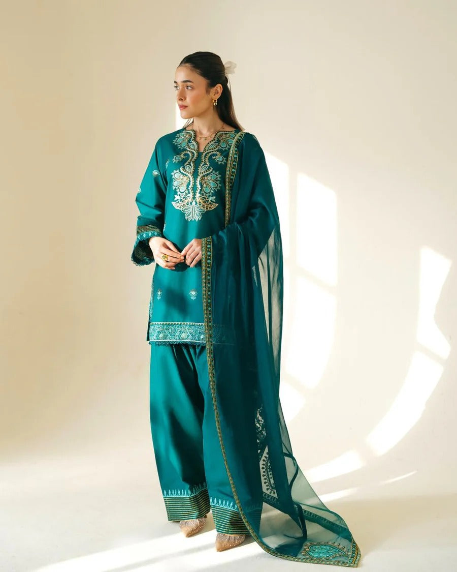 Zarminé Lawn – Embroidered Farshi 3-Piece Suit