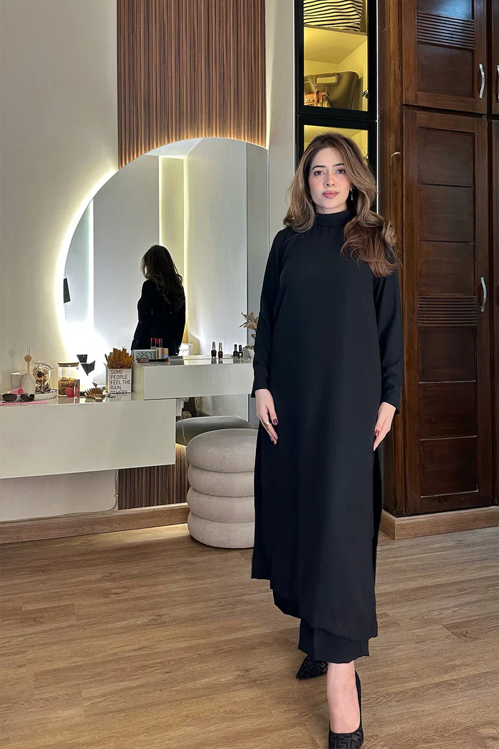 Smart Black Gem Co-Ord (2PC)