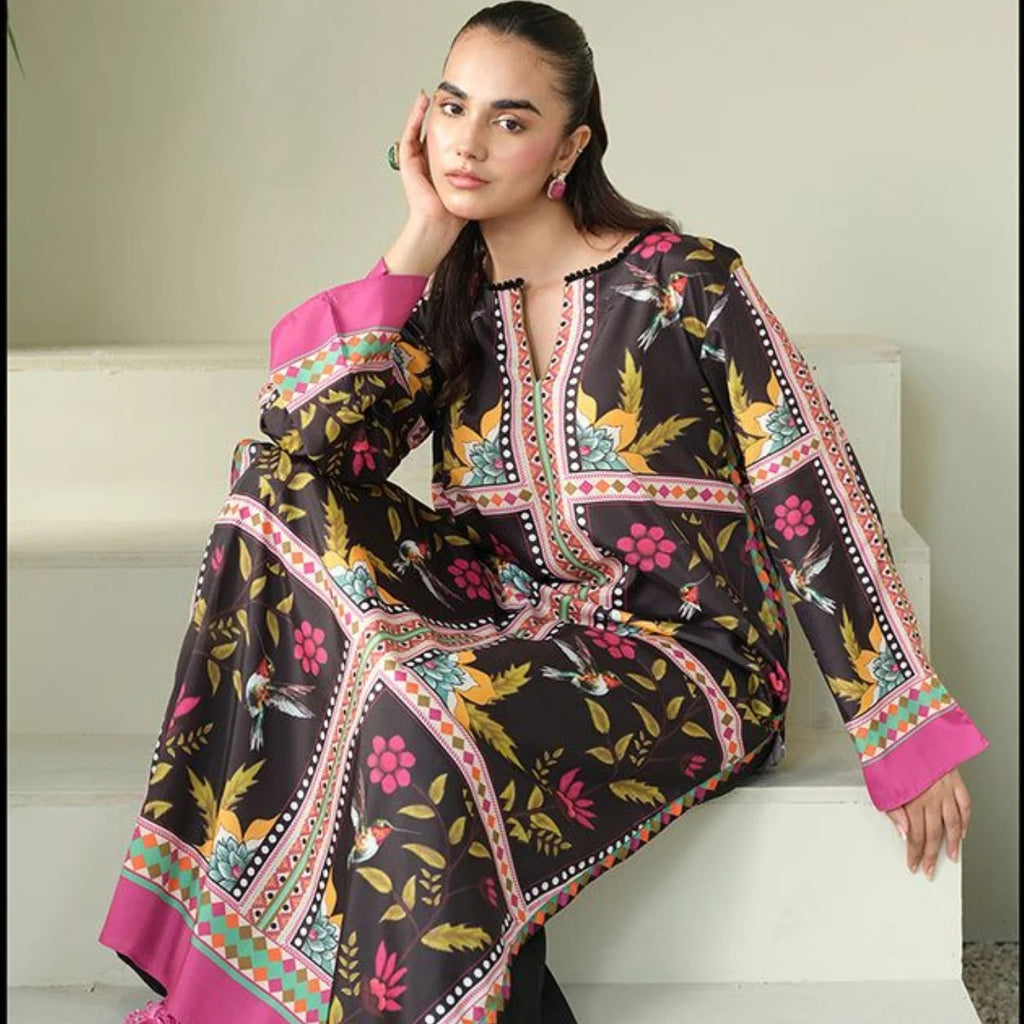 Fuchsia Aura – Digital Printed 2PC Set