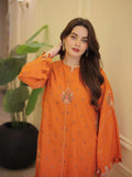 Olaaa Rust – Embroidered Farshi Shalwar 2-Piece Set