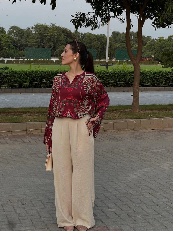 Floral Dusk – Digital Silk 2-Piece Set