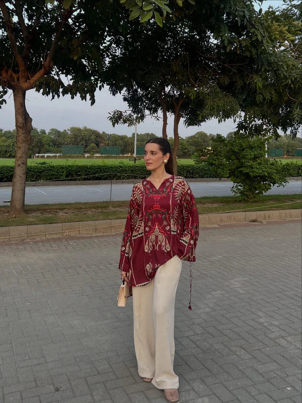 Floral Dusk – Digital Silk 2-Piece Set