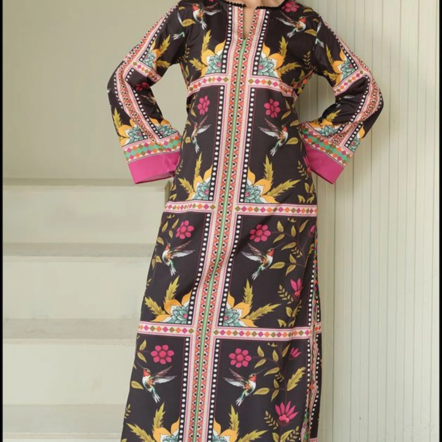 Fuchsia Aura – Digital Printed 2PC Set