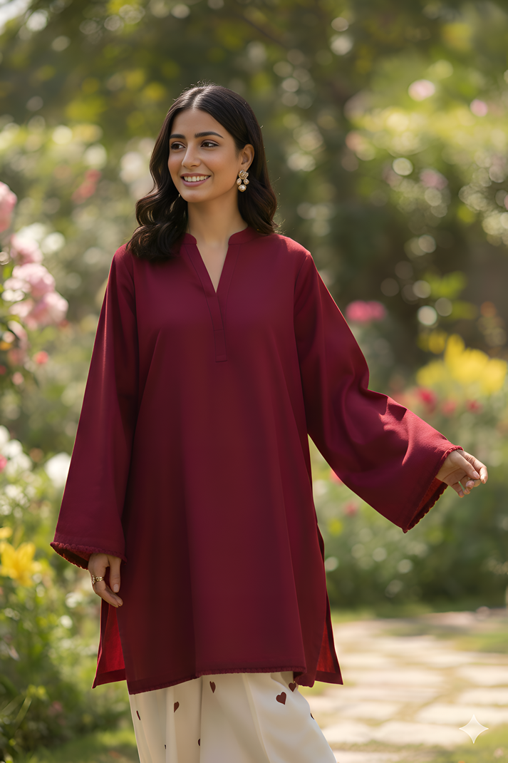 Mulberry Vein – Embroidered 2PC Set