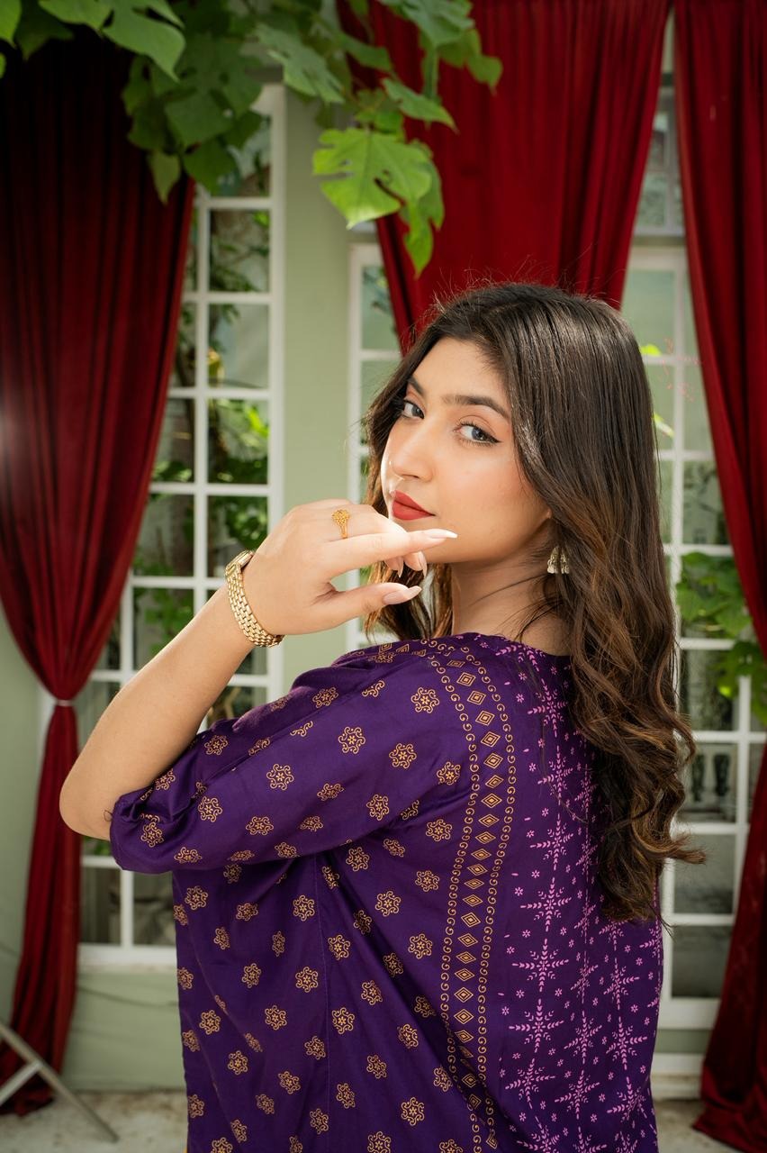 Brice Linen Kaftan – Elegant 2PC Set