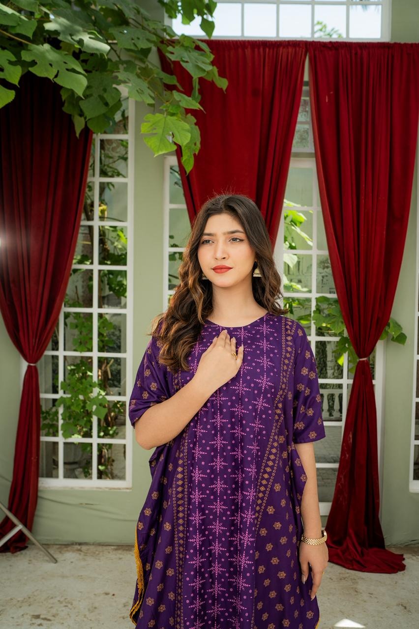 Brice Linen Kaftan – Elegant 2PC Set