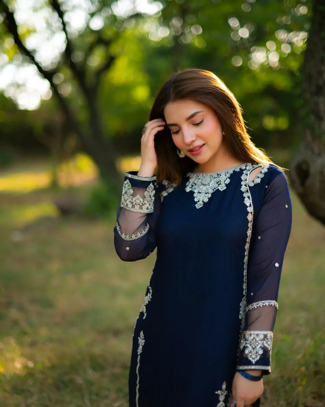 Tabeer – Chiffon 3PC Suit