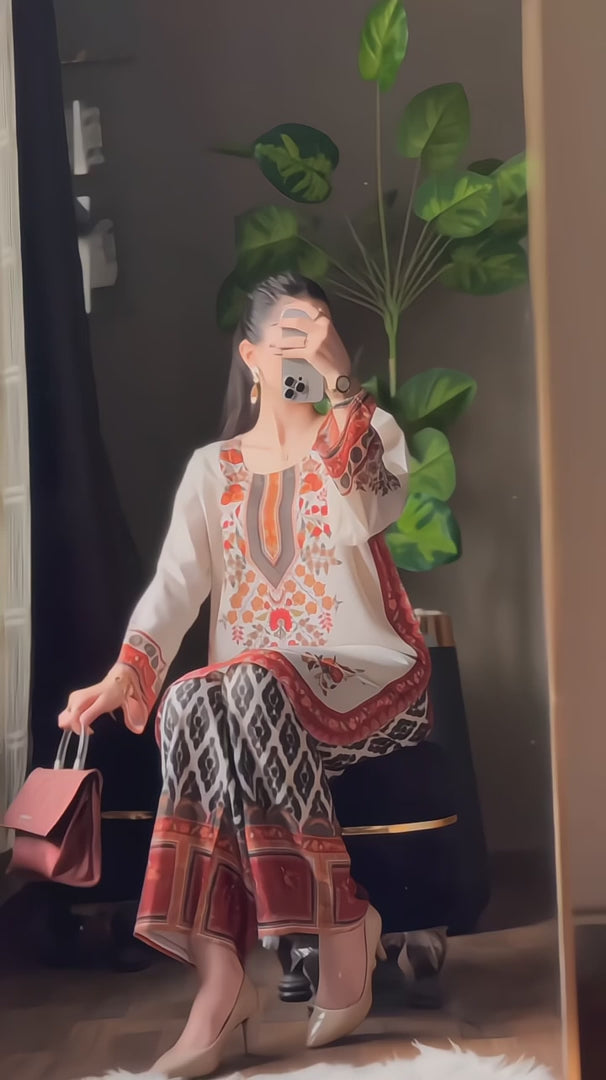 Mehreen Bloom – Embroidered Poly Lawn 2-Piece Set